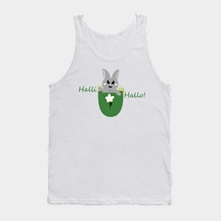 Halli Hallo! Cute Bunny in Pocket Tank Top